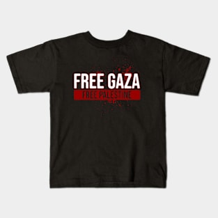 Free Gaza Free Palestine Kids T-Shirt